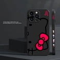thumbnail image 3 of Bonita funda de teléfono de Hello Kitty K Line Cat para Apple iPhone 14 13 12 11 Pro XS Max Mini X XR SE 7 8 6 15 Plus, funda líquida de color, 3 of 5