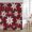 Rouge, variante sur Rideau de Douche de Noël Flocon de Neige d'Hiver Rideaux de Douche pour Salle de Bain Décor de Salle de Bain à Carreaux Rouges Lavables en Tissu Durable 72x72 Pouces