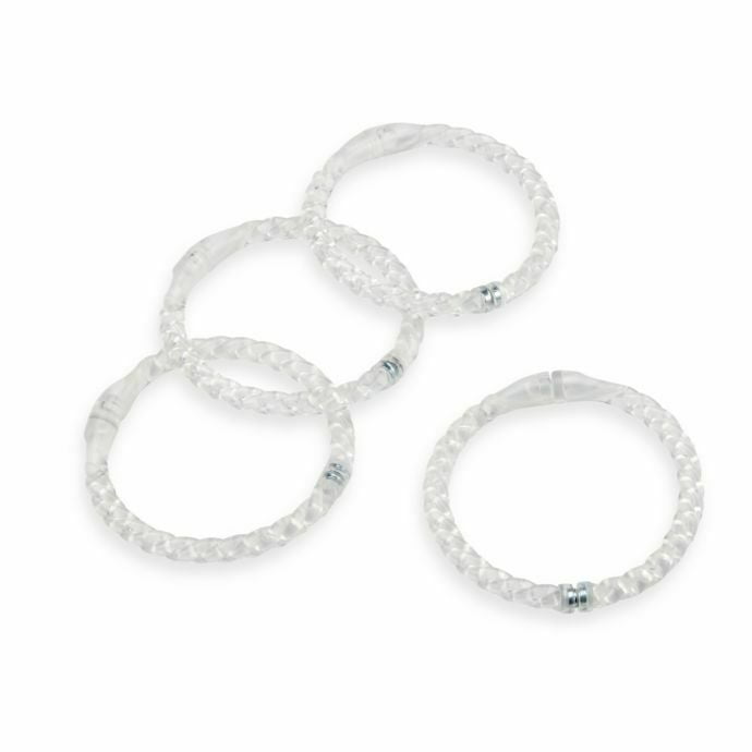 New Maytex Mills 6 Packs Of 12 Magnetic Rope Shower Curtain