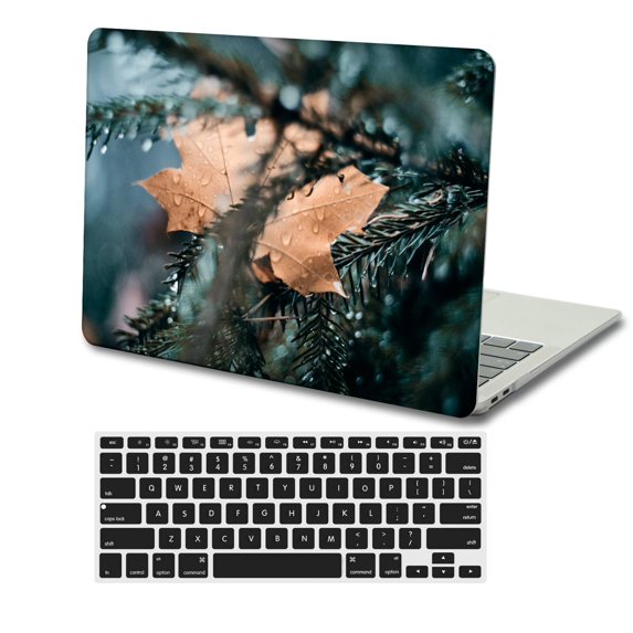 KSK KAISHEK Only Compatible MacBook Air 13" Case 2017 - 2010 Release Model A1369 & A1466, Plastic Hard Protective Shell Case Cover + Black Keyboard Cover, Plants series 0471