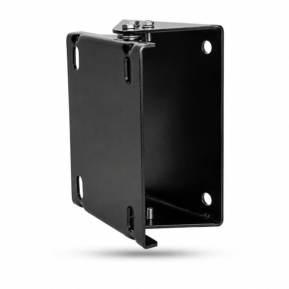 Blubird 8.5" x 6" Metal Powder Coated Heavy-Duty Swivel Mounting Bracket Black with Swivel Hose Reel Mount