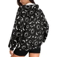 thumbnail image 2 of Renewold Sun Moon Star Black Womens Full Zip Oversized Hoodies Long Sleeve Cardigan Fashion Pullover Jackets Loose Fit Sweatshirt Hoodie Graphic Hoodie Trendy Fall Clothing for Leggings, S, 2 of 7