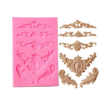 Silicone Sculpted Flower Lace Mould Candy Jello 3D Cake Mold