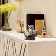 thumbnail image 4 of 2D Hand Painted 6" H Owl Reading Figurine Statue Sculpture Ornament Decoration Home/Room Decor and Gift Ideas for Housewarming, Holidays and Birthdays Great Collectible Addition, 4 of 6