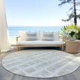 thumbnail image 6 of Addison Rugs Chantille Indoor/Outdoor Transitional Stripes Ivory Washable Round Rug, 8' x 8', 6 of 6