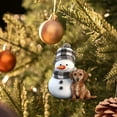 thumbnail image 2 of Binwennn And Christmas Snowman Decorations Unique Snowman Decorations Designs Unique Christmas Style Hanging Decorations Bling Decorations for Craft Glass Decorations Stained Glass Window Kits for, 2 of 5