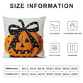 thumbnail image 6 of Acheng Fall Halloween Pumpkin Pillow Cover,Home Decorative Throw Pillow Cover Halloween Pumpkin Burlap Cushion for Couch/Sofa/Bedroom/Office/Car Square Pillow Case,Set of 2 White, 6 of 6