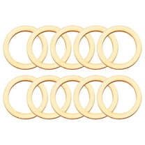 Pungan Circle Wooden Pieces 50pcs Unfinished Wood Rings for DIY Crafts and Jewelry Making,1.57"X1.57"X0.12"