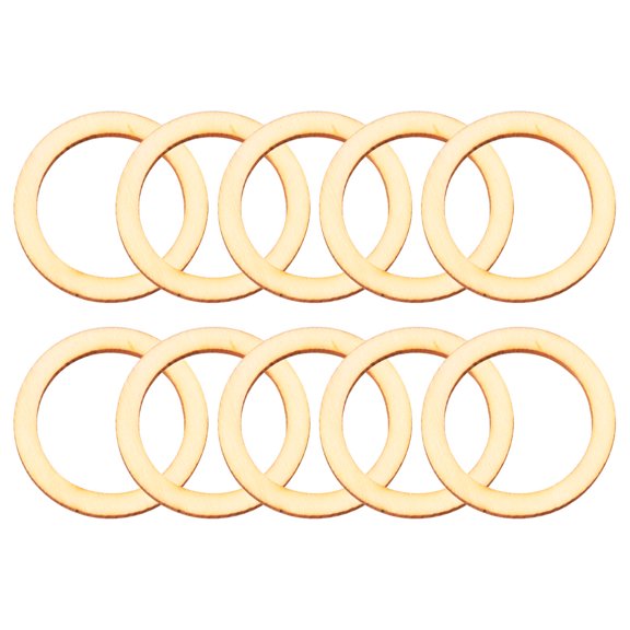 Pungan 50pcs Unfinished Wooden Circle for Crafts, Jewelry Making, 1.57 x 1.57 x 0.12 Inches Wood Pieces