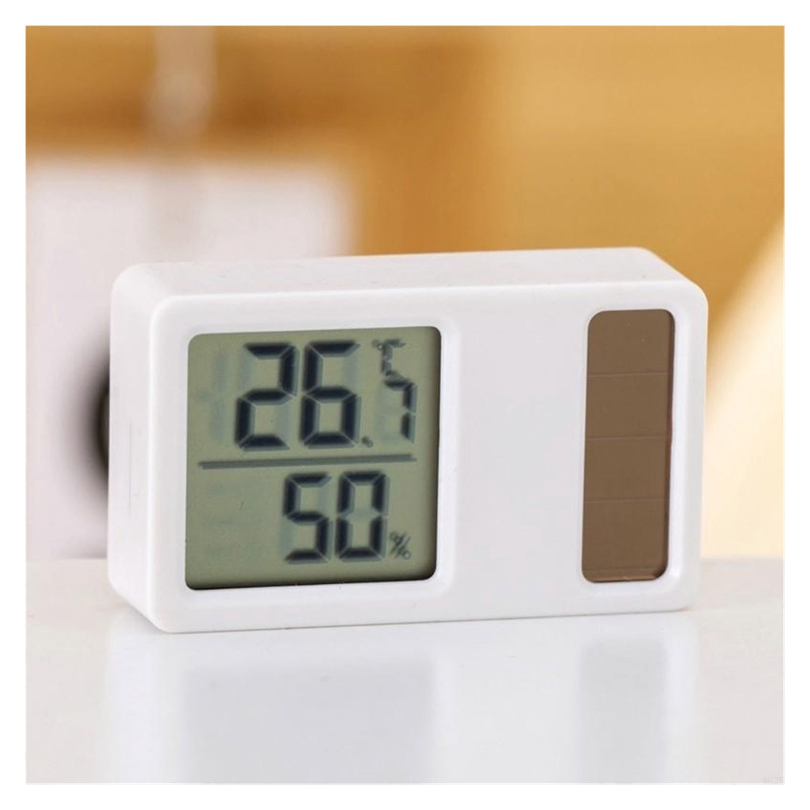 Digital Temperature Humidity Measurement Gauge for Home Office Solar Powered Thermometers Hygromete ,Fast Response