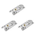thumbnail image 4 of unbranded 3pcs 4 inch Stainless Steel Door Latch Automatic Spring Brushed Texture Gate Latches Bar Latch Safety Door Lock (Silver), 4 of 8