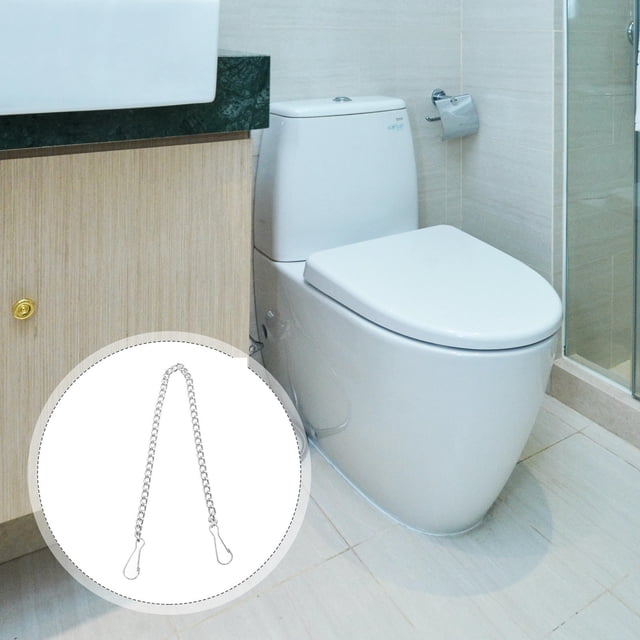 PTOOTP 6 Pcs Chaîne pour Cuvette de Toilette en Acier Inoxydable pour Installation Pratique