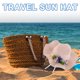 thumbnail image 4 of 56-58 cm circunferencia del sombrero sombrero de paja de playa femenino verano salida al mar sombrero de ala grande sombrilla protector solar sombrero de sol de vacaciones, 4 of 5