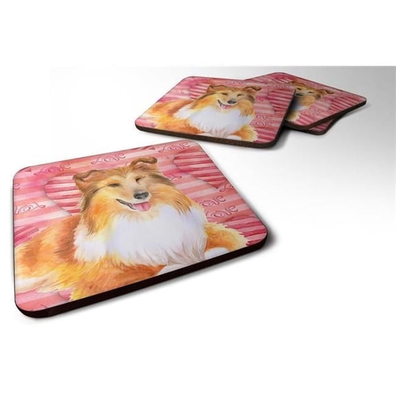 Sheltie Love Foam Coaster - Set of 4