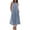 A005-Light Blue, variant on Womens Summer Dresses Cotton Linen Fashion Casual Halter Sleeveless Long Dress Solid Beach Midi Dresses with Pockets