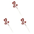 thumbnail image 2 of ZHANQUNE Glitter Heart Picks 24-Pack, Valentine's Day Decorations with Puffy Sparkly Hearts and Wooden Sticks for Wedding Arrangements, Table Centerpiece, Vase and Bouquet Decor, 2 of 5