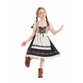 thumbnail image 3 of Girls Oktoberfest Dirndl Dress with Apron Bavarian Costume Traditional German Beer Festival Outfit Cute A-Line Dresses, 3 of 6
