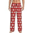 thumbnail image 2 of Kdxio Cute Baseball Print Men's Sleep Pajama Pant Lounge Pants with Pockets, 2 of 8