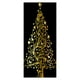 thumbnail image 1 of Decoración navideña para puerta, cubierta navideña de Papá Noel, pancarta navideña colgante para puerta, fondo dorado de árbol de Navidad, envoltura colgante para puerta de entrada, decoración, 1 of 5