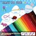 thumbnail image 5 of POMBUDS 1200pcs Pipe Cleaners for Crafts – 24 Assorted Colors Chenille Stem Fuzzy Sticks, 12in DIY Art Supplies for Kids and Adults, 5 of 9