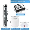 thumbnail image 4 of NV500 Brush Roller Belts Filter Replacement Kit for Rotator Lift-Away Upright Vacuum NV550 NV501 Replacement Part, 4 of 5