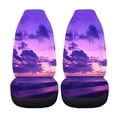 thumbnail image 5 of XYZCANDO Anti-Slip Car Front Seat Covers SUV Van Truck, Breathable Easy to Install Car Seat Covers 2 PCS Polyester Sunset Beach Print, 5 of 10
