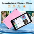 thumbnail image 6 of Tablet 7 inch Android 15 Tablet, 3GB RAM 32GB ROM 1TB Expandable,Penta-core Processor Tablet PC，Wi-Fi 6, 5G dual-band，3000mAh Battery, Dual Camera, Educational, Games,Pink, 6 of 8