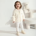 thumbnail image 2 of 6M-3T Baby Boys Girls Winter Warm Fleece Sweatshirt Cartoon Hooded Coats Jackets Toddler Long Sleeve Zipper Coats Top Outerwear, 2 of 9