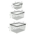 thumbnail image 3 of happimess BSK3001A-6SET Camden Vintage Industrial Handmade Wire Metal Nesting Storage Baskets, Black (Set of 6), 3 of 4