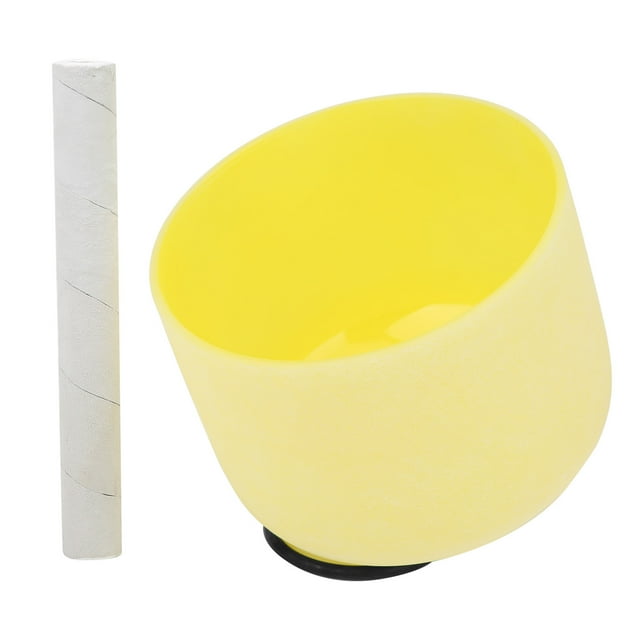 Non- And Singing Bowl, Frosted Singing Bowl, Cushioning Performance For Home School Child Music Instrument Yellow,Green,White