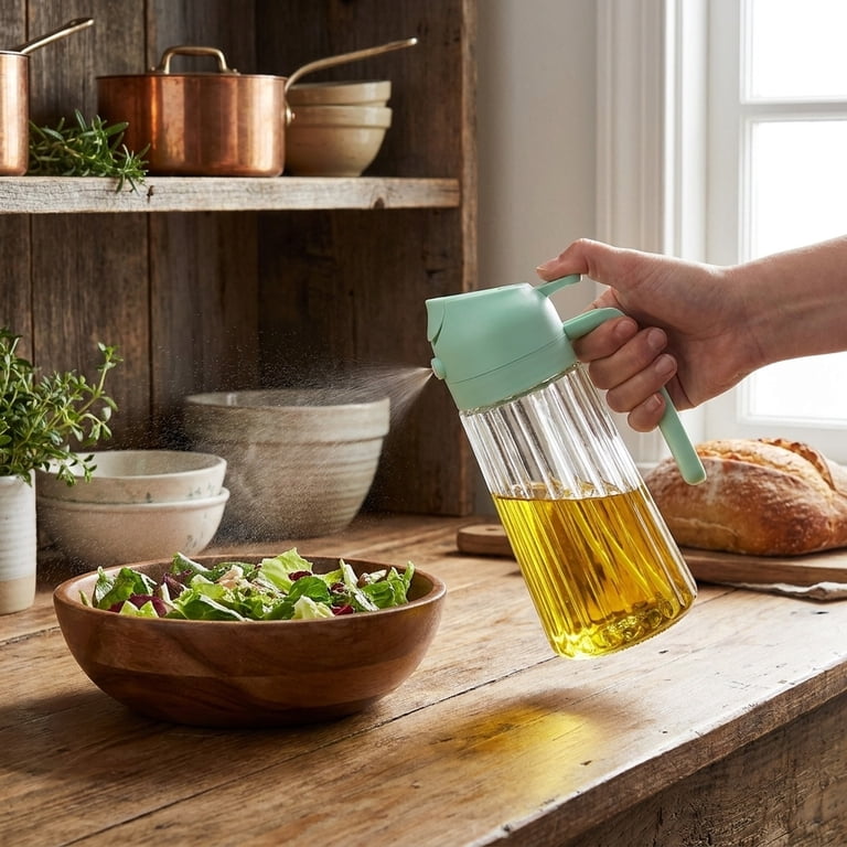 The Pioneer Woman 16-Ounce Glass Oil Mister, Refillable Cooking