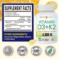 thumbnail image 6 of Vitamin D3 K2 (MK-7) 4000 IU Supplement, Supports Bone Health, Immune System and Mood, 6 of 6