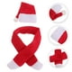 thumbnail image 2 of EeaseMX Juego de 6 fundas para botellas de vino con gorro y bufanda de Navidad, bonitas botellas rojas, decoración de mesa de cena de Nochebuena para el hogar, hotel, fiesta (sombrero, bufanda), 2 of 7