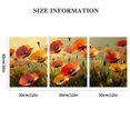 thumbnail image 3 of Elegant Poppy Field Triptych Canvas Art – Modern Wall Décor for Living Room, Bedroom, and Office, 3 of 6