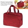 thumbnail image 4 of Bolsa de maquillaje portátil multifunción, organizador de artículos de tocador de viaje, color rojo, 4 of 8