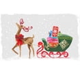 thumbnail image 3 of PI Studio 24x17 Black Modern Framed Museum Art Print Titled - Proud Reindeer with Gifts, 3 of 5
