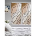thumbnail image 3 of Bedroom Curtains 63 Inches length, Beige Ombre Window Treatment Curtain Drapes, Modern Geometric Abstract Aesthetic Cream Rod Pocket Curtain Panels for Living Room Kitchen, 42"x63", 2 Panels, 3 of 7