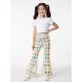 thumbnail image 5 of Girls Flare Pants, AI Digital Print Bell Bottoms,All-Season Sizes 3-13Y, 5 of 6