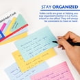 thumbnail image 5 of BAZIC Ruled Index Cards 3"X5" 100 Count, Assorted Color Ruled Lined Flashcards, 5 of 8