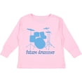 thumbnail image 3 of Inktastic Future Drummer Music Boys Long Sleeve Toddler T-Shirt, 3 of 5