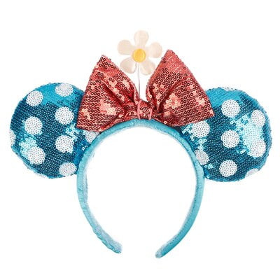 Diadema de Minnie de Disney de alta calidad, disfraz de orejas de lentejuelas, diadema de Halloween, regalo de felpa, muñeco de ratón de peluche, banda para el pelo para niñas Gao Jinjia LED
