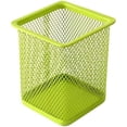 thumbnail image 1 of Portalápices de malla metálica de 2 uds, portalápices, organizador de bolígrafos para escritorio, oficina y escuela, portalápices verde + azul, cuadrado de Metal, 1 of 5