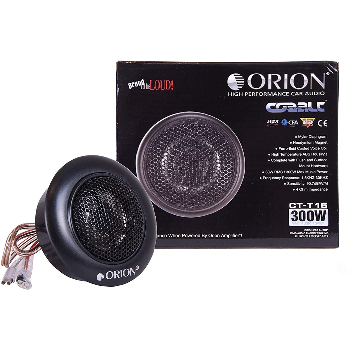 ORION Cobalt Series CT COAXIAL Speaker CAR Audio CAR Stereo Speakers CT-T15 