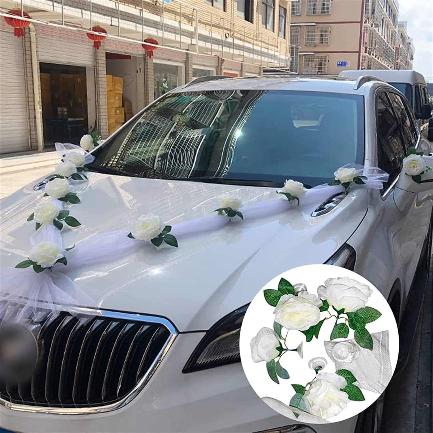 Bridal car decoration | FlowerHub