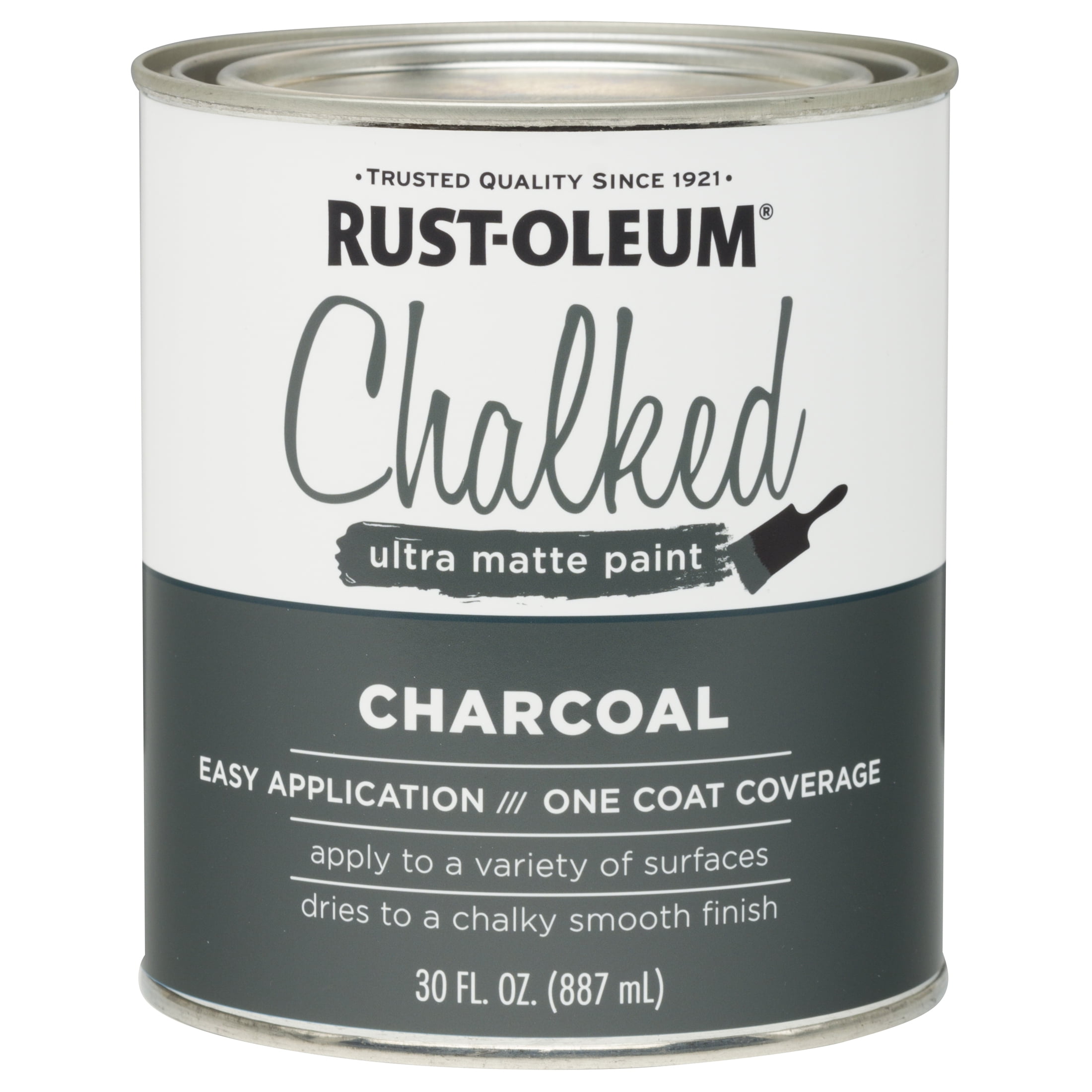 Clear Rust Oleum Chalked Matte Interior Protective Topcoat 287722 Quart Walmart