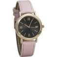 thumbnail image 3 of Blekon Collections Women's 35mm Case Curve Angled Bezel Leather Buckle Strap Watch, 3 of 5