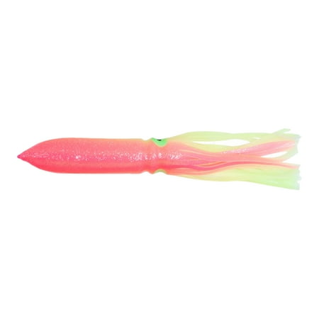 ziertyon 30CM/55G Soft Squid Skirt Bait Glow in The Dark Realistic Stretch Freshwater Seawater Universal Artificial Colorful Octopus Lure Fishing Supplies