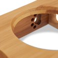 thumbnail image 2 of Pet Feeder Three Bowl with Bamboo Stand for Dog and Cat, 2 of 3