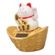 thumbnail image 5 of Adorno de Gato de la Suerte Con Energía Solar, Gato de la Fortuna con Brazo Agitado para Buena Suerte y Fortuna, Deteca de Luz, Oficina, Hogar, Salpicadero de, 5 of 7