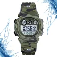 thumbnail image 2 of Reloj Niños Deportivo Luminoso Impermeable Camuflaje Militar Color de la correa Verde, 2 of 5